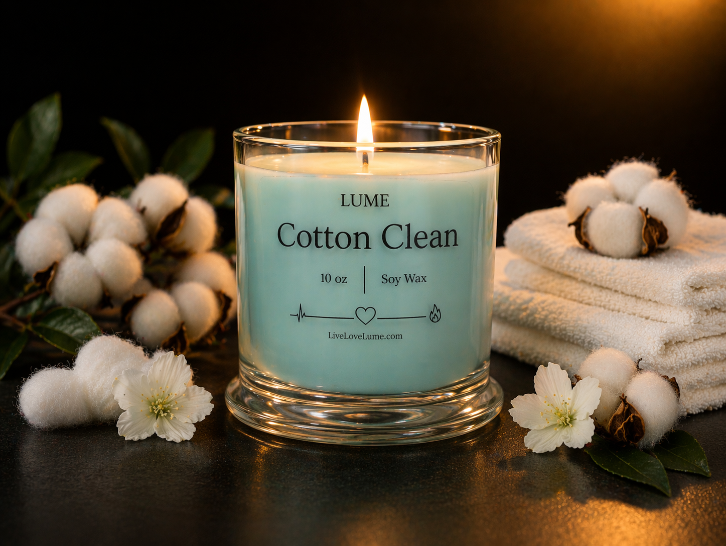 Cotton Clean 10 oz Candle