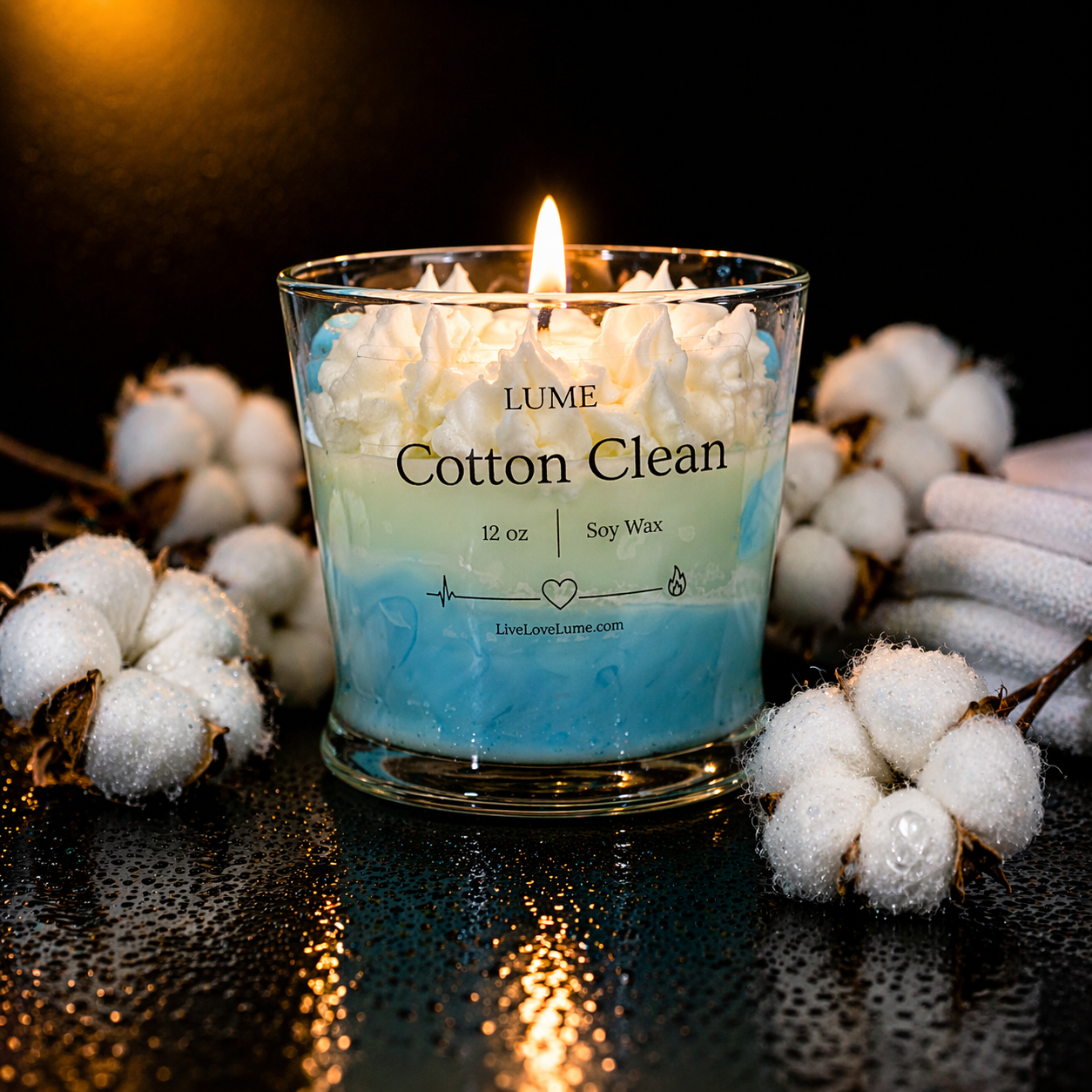Cotton Clean 12 oz Candle