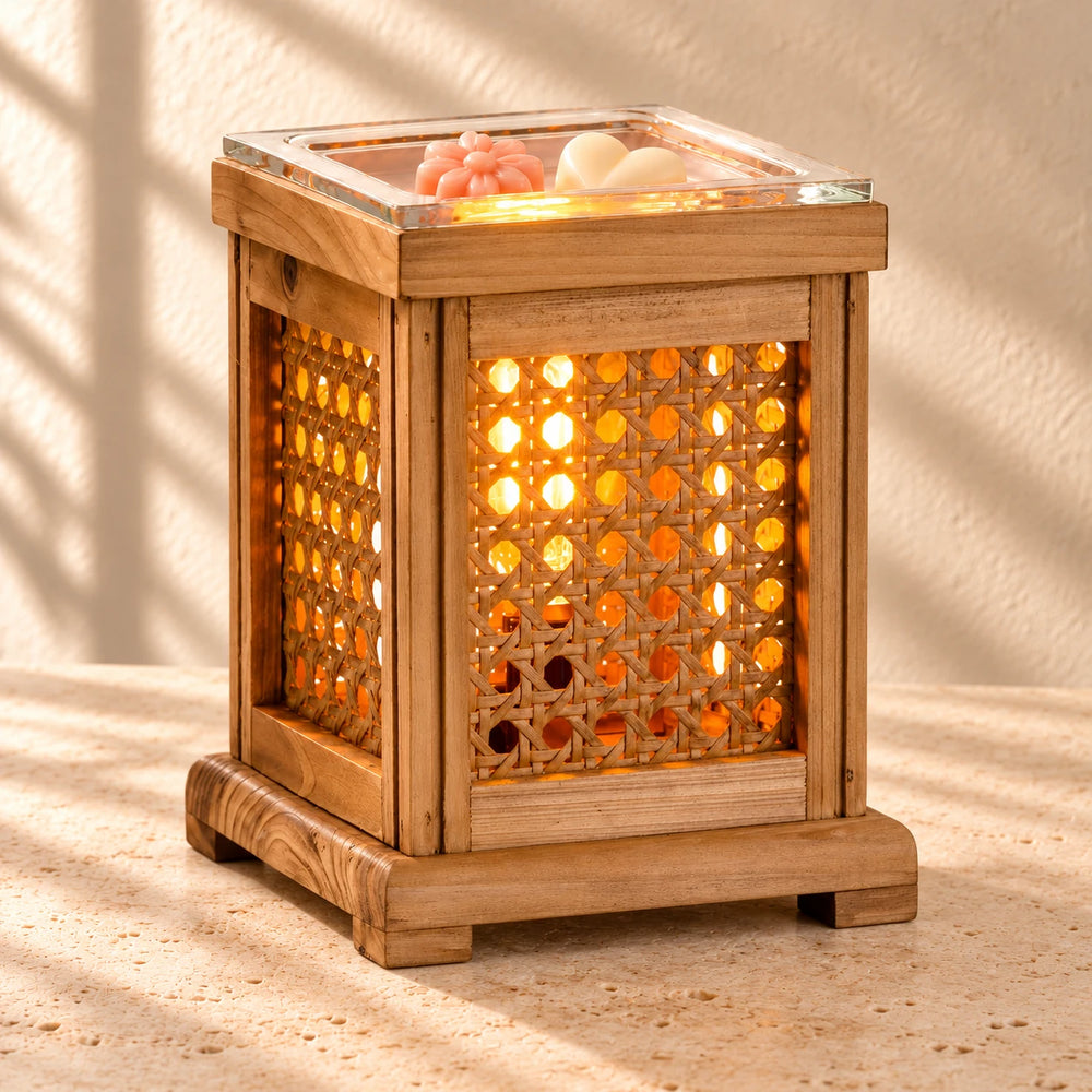Wood & Cane Wax Warmer